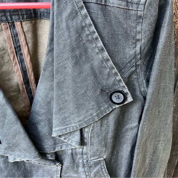 CAbi Waxed Linen Moto Jacket in Sz S - Picture 5 of 13